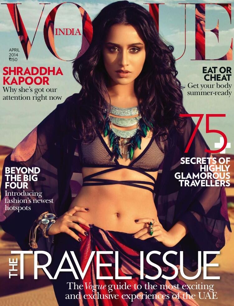 ActressnShraddha Kapoor Bold Photoshoot for Vogue
